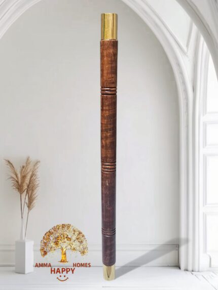 Wooden body With Brass Fittings At The Top And Bottom